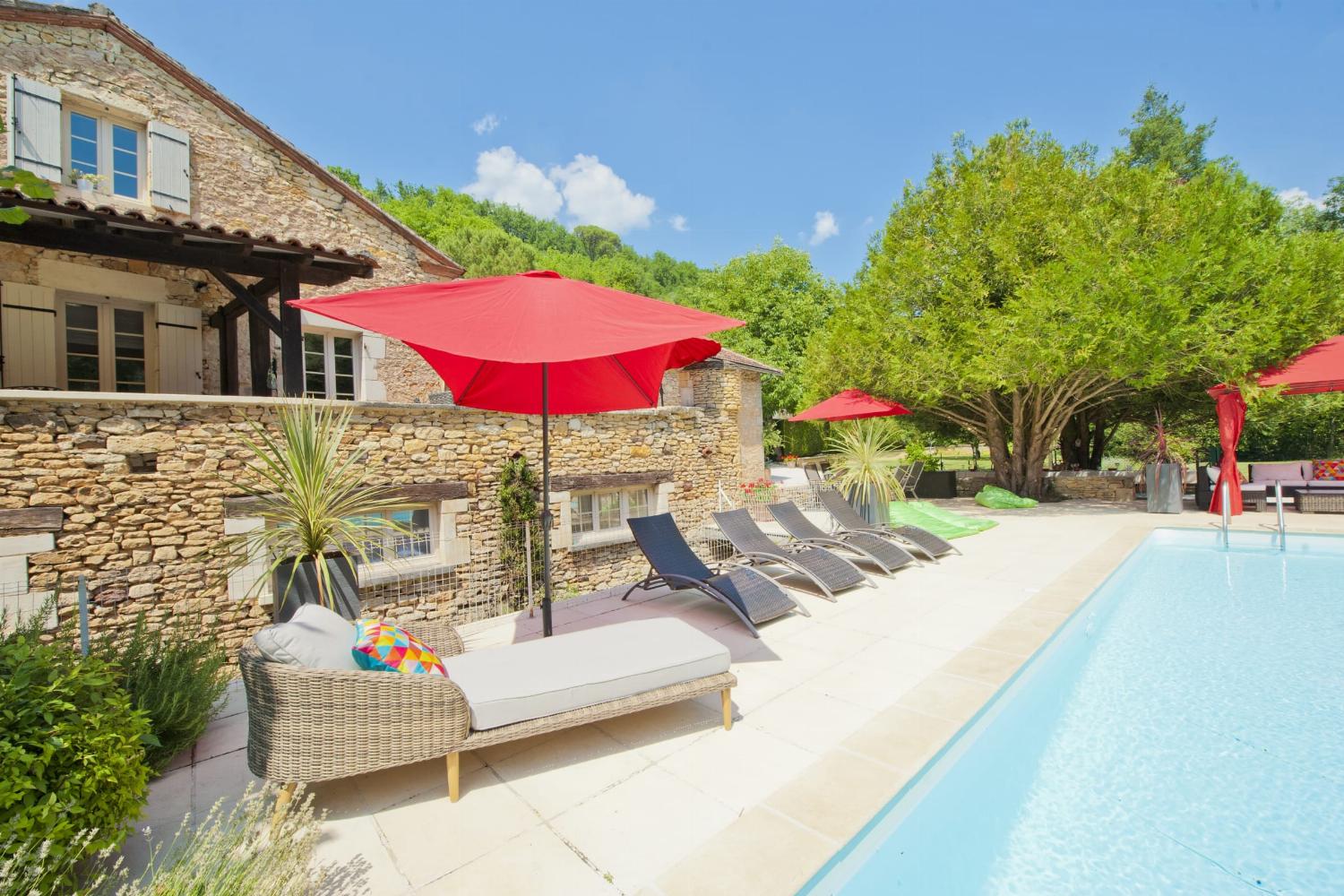 Private heated pool