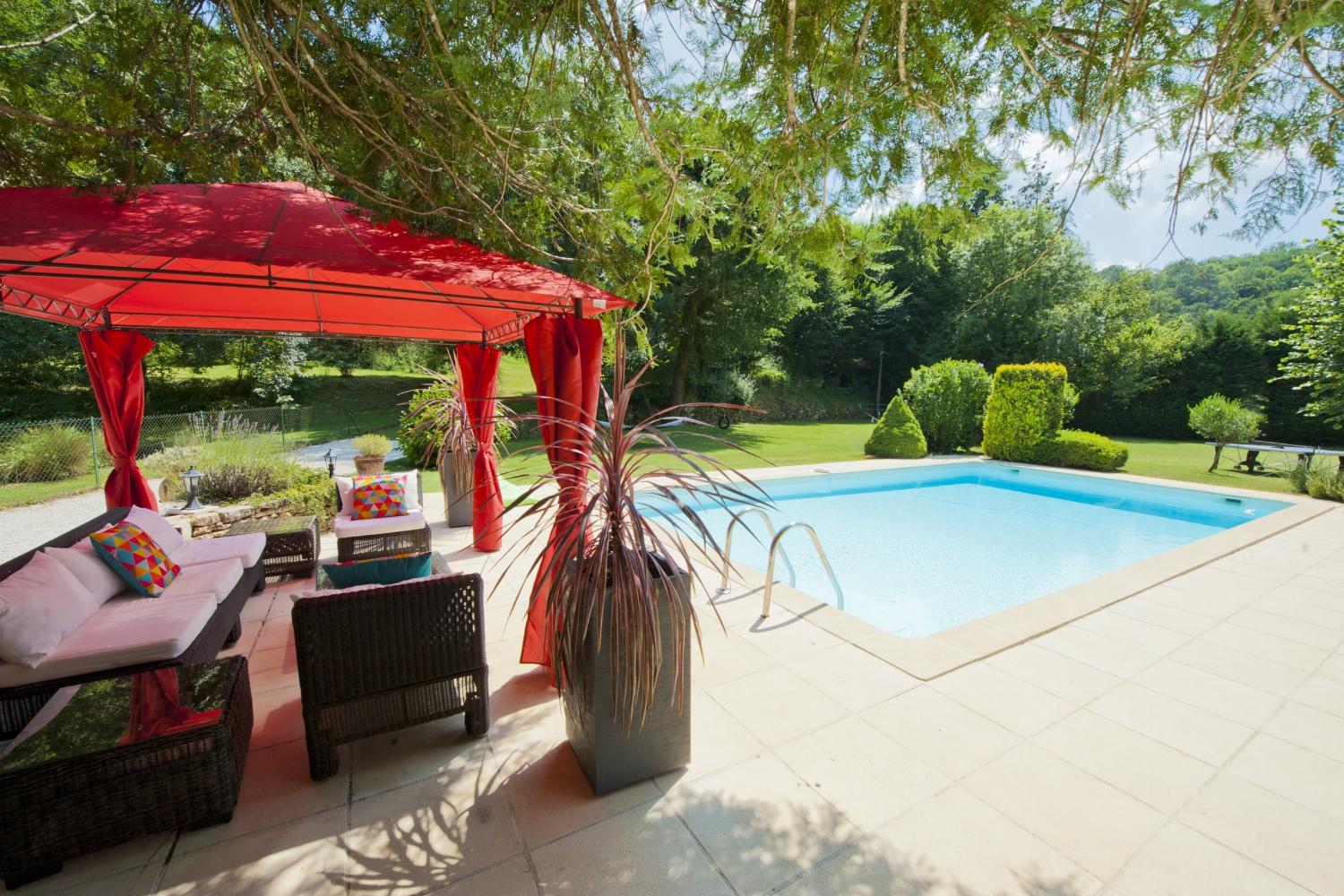 Private heated pool