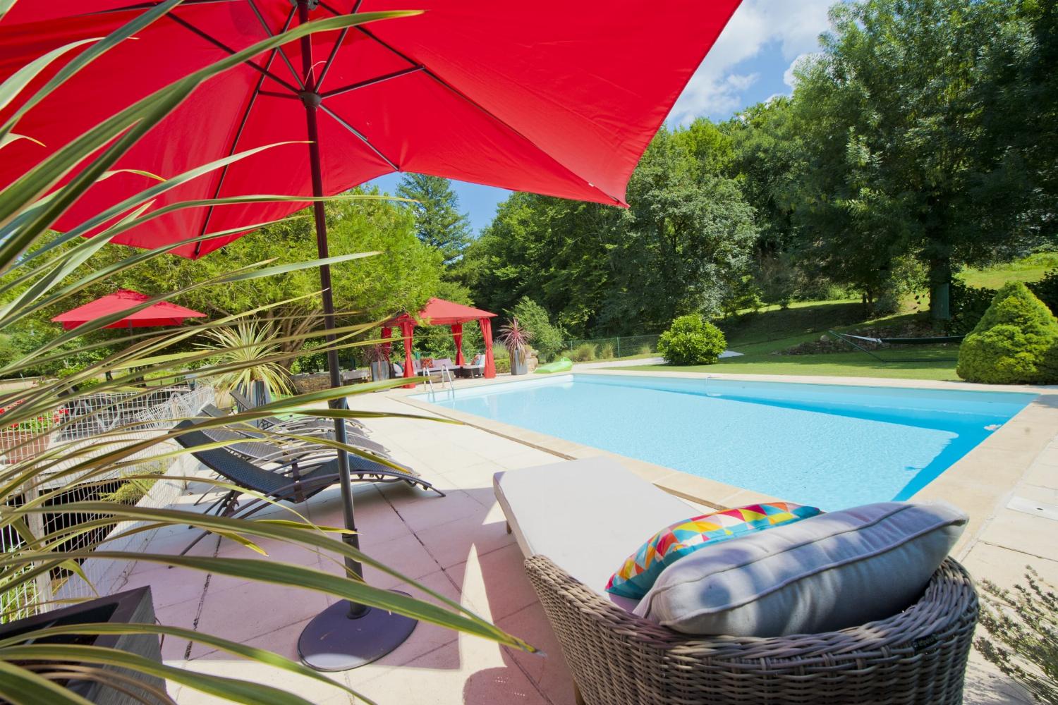 Private heated pool