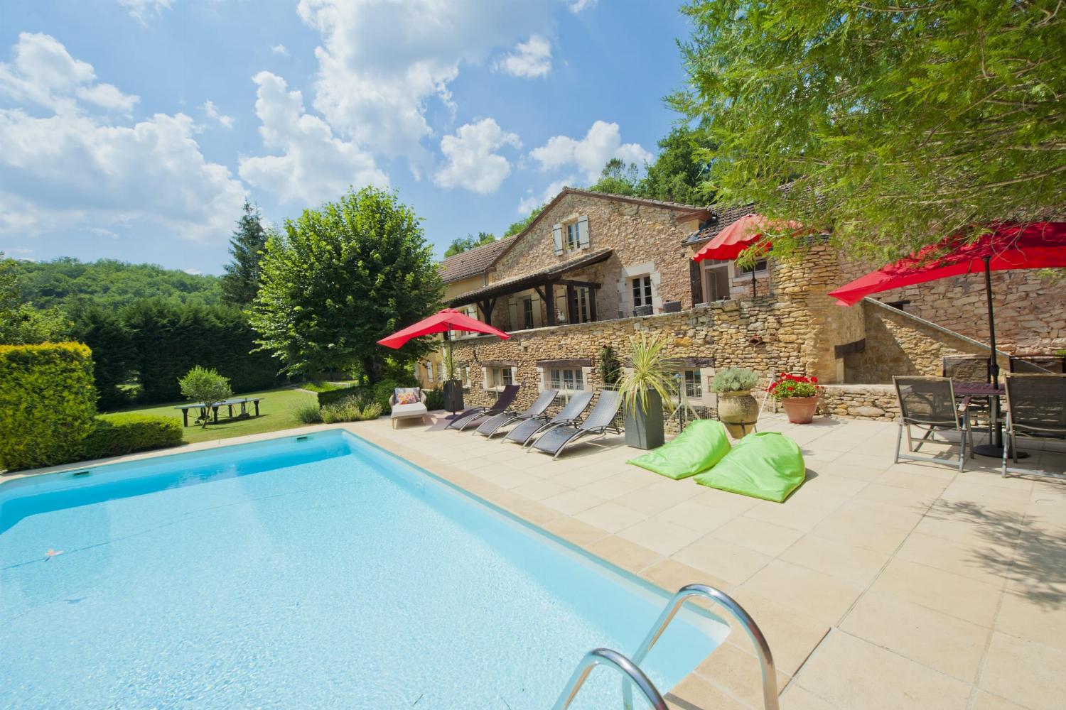 Private heated pool