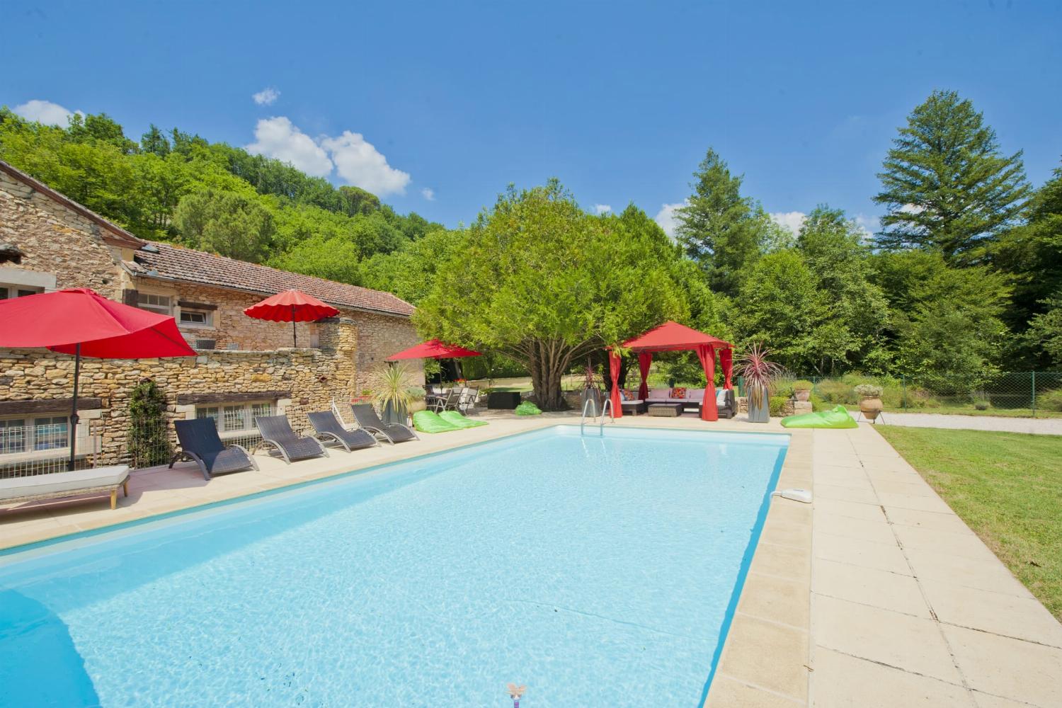 Private heated pool