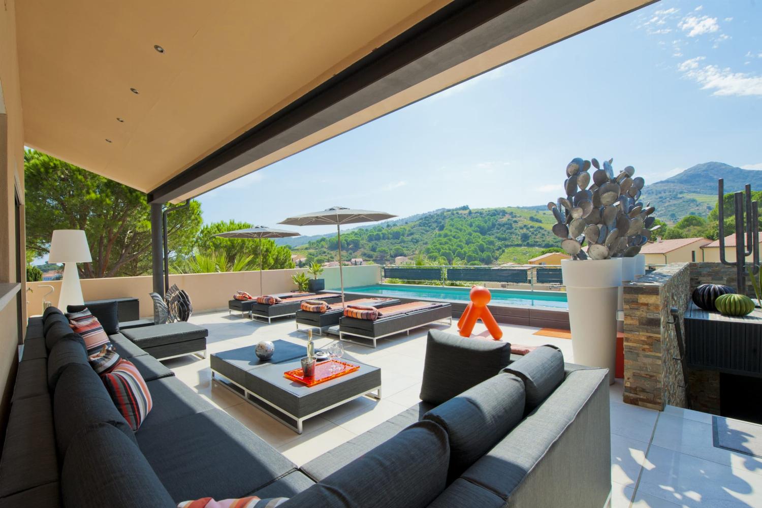 Shaded terrace