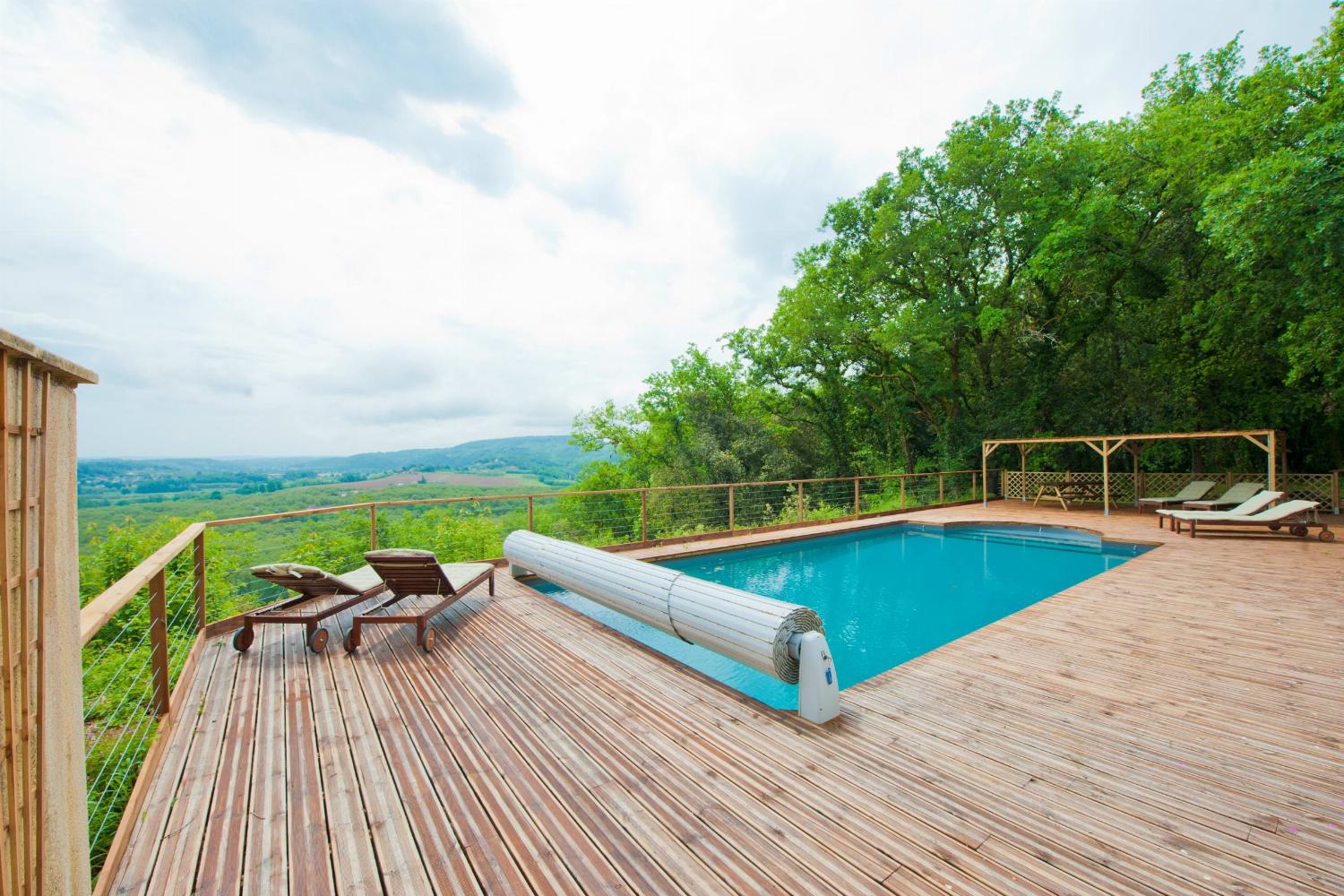 Private heated pool