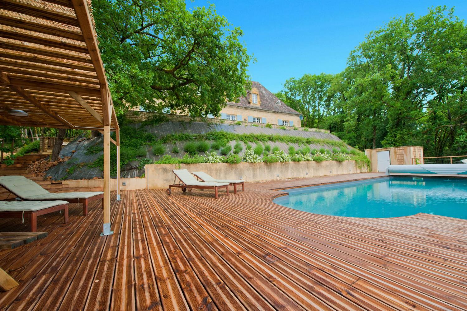 Private heated pool