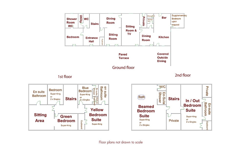 Floor plans | Holiday home in South of France