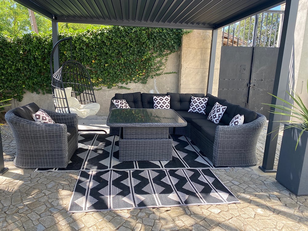 Shaded terrace
