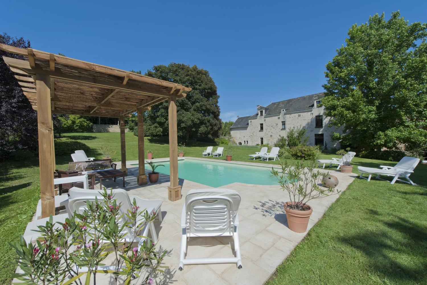 Holiday home in Loire with private heated pool
