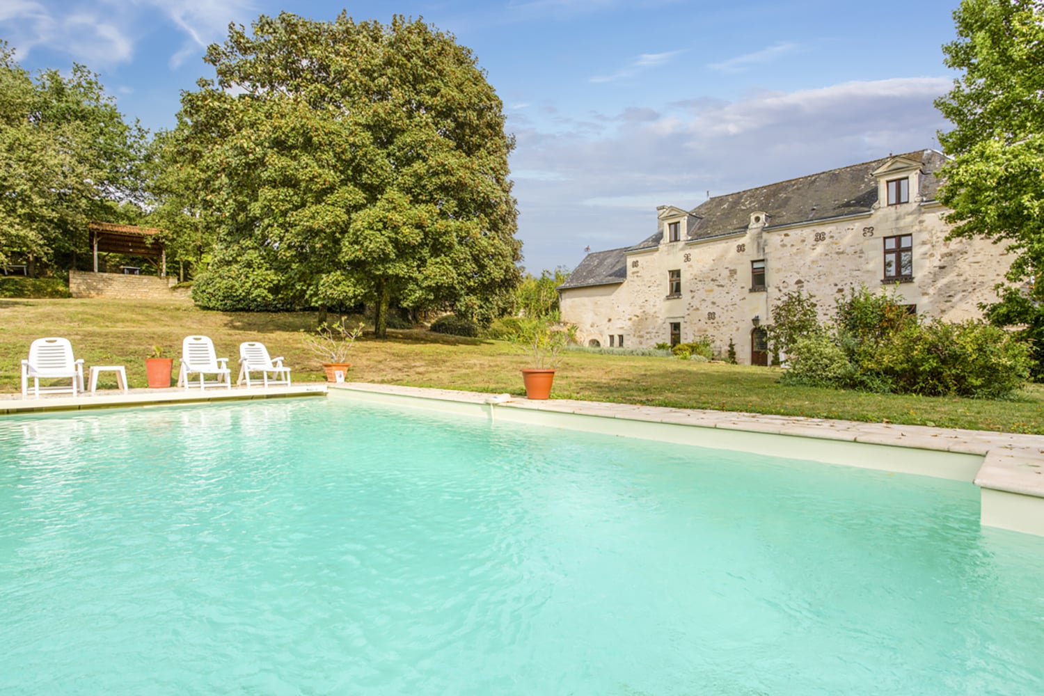 Holiday home in Pays de la Loire with private heated pool